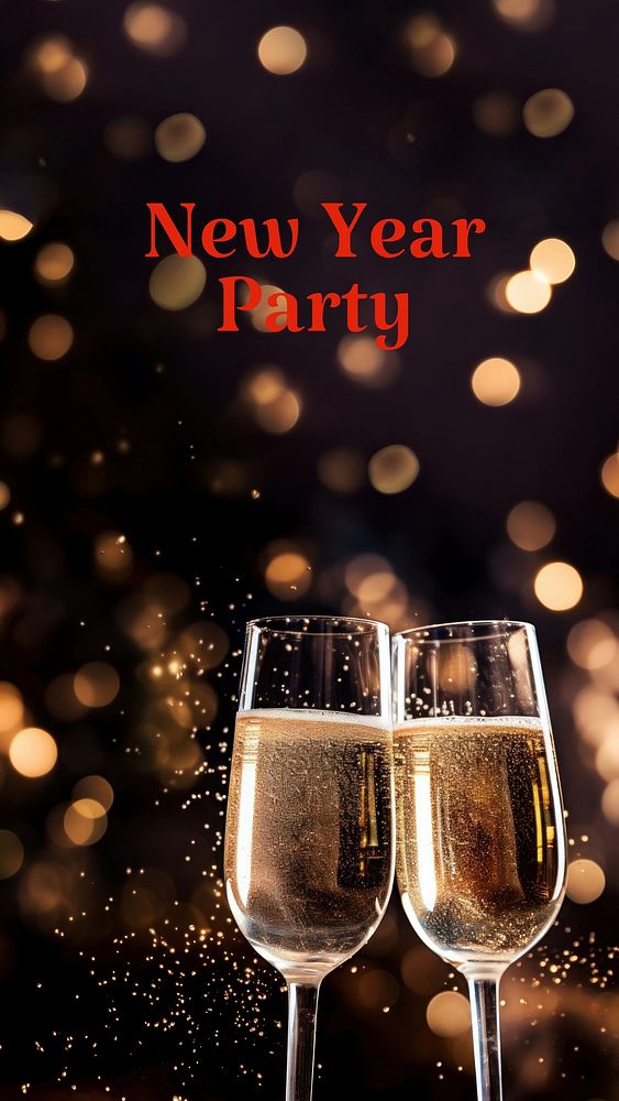 New year party  social story template