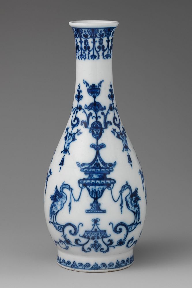 Bottle with arabesque designs (one of a pair)