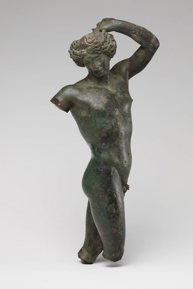 Bronze statuette of a youth dancing