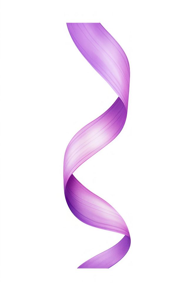 Spiral purple line ribbon banner white background abstract lavender. AI generated Image by rawpixel.