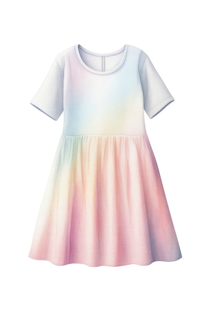 Kid mini dress white background coathanger standing. AI generated Image by rawpixel.