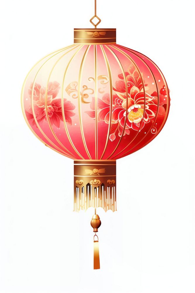 Chinese red lantern tradition lamp architecture. AI generated Image by rawpixel.