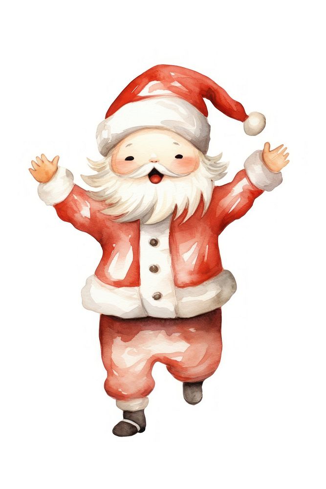 Figurine white background representation santa claus. AI generated Image by rawpixel.