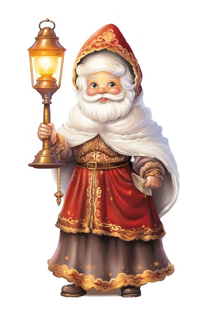 PNG Santa Clause christmas figurine adult. AI generated Image by rawpixel.