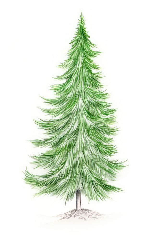 Christmas tree christmas drawing plant. AI generated Image by rawpixel.