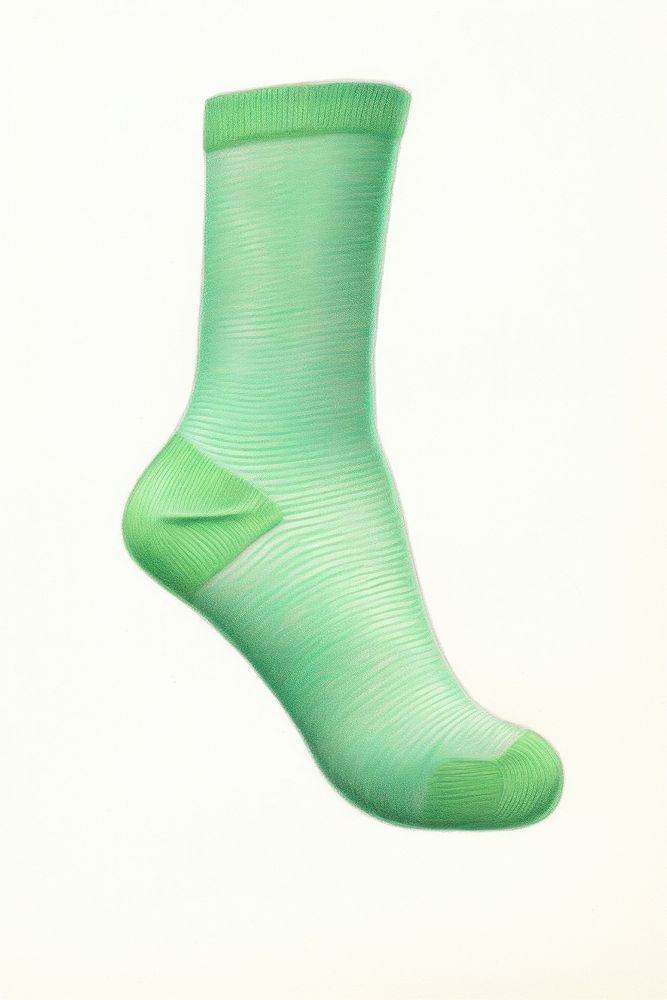 Sock green turquoise footwear. AI generated Image by rawpixel.