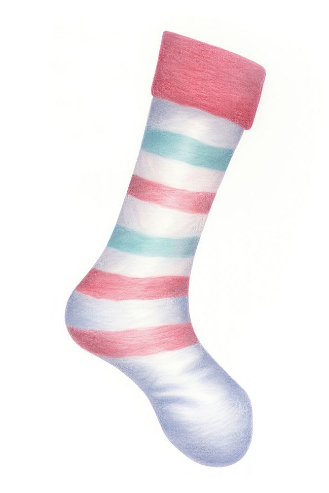 Sock christmas white background clothing. AI generated Image by rawpixel.