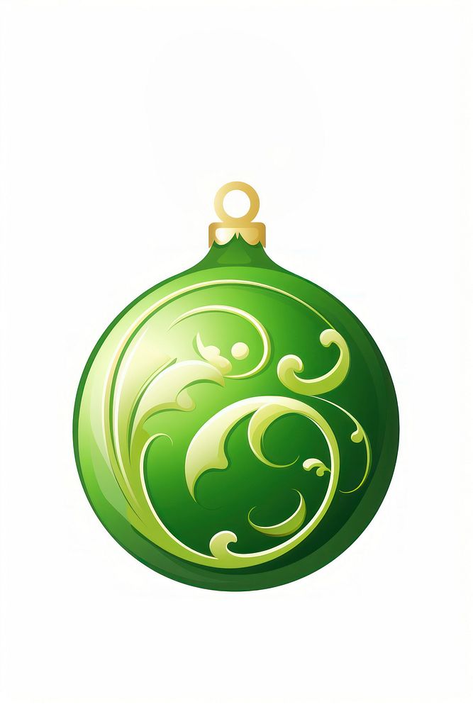 Ornament green white background celebration. AI generated Image by rawpixel.