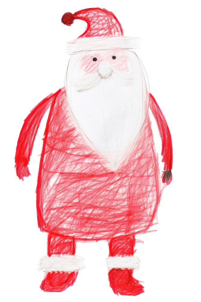 Santa snowman drawing winter. AI generated Image by rawpixel.