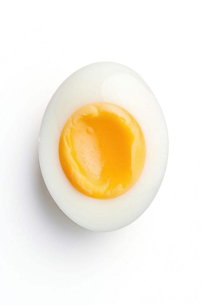 Boiled egg food white background simplicity. AI generated Image by rawpixel.