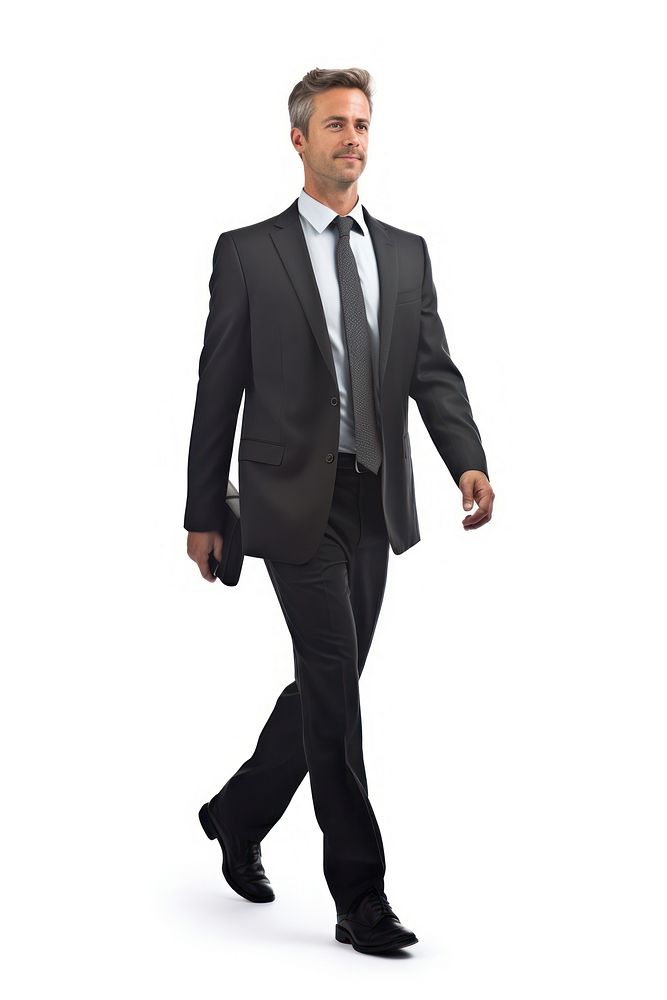 A business man footwear walking tuxedo. AI generated Image by rawpixel.