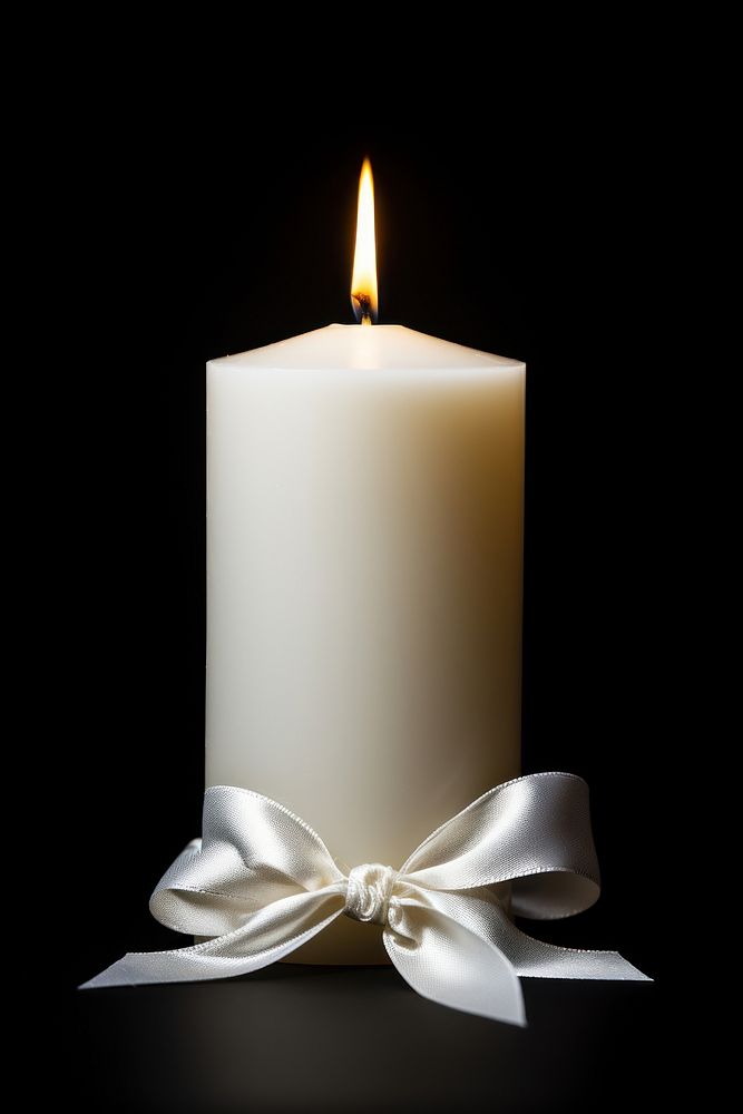 Candle white black background spirituality. AI generated Image by rawpixel.