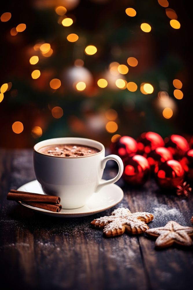 Coffee cup decoration christmas. AI generated Image by rawpixel.