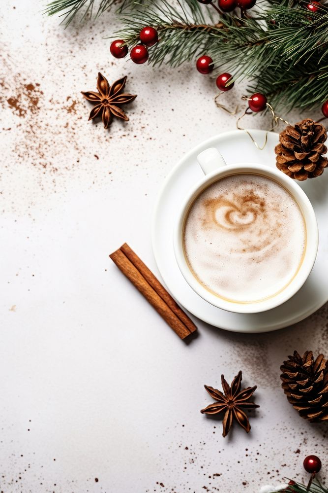 Coffee decoration christmas drink. AI generated Image by rawpixel.
