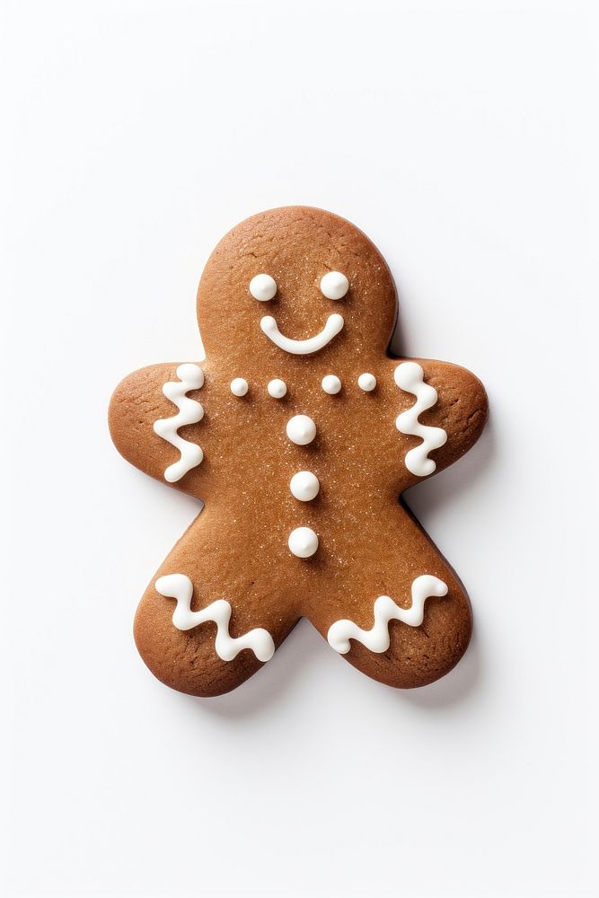 Gingerbread cookie food anthropomorphic. AI generated Image by rawpixel.