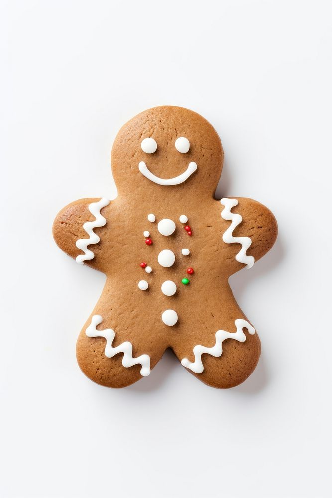 Gingerbread cookie food anthropomorphic. AI generated Image by rawpixel.