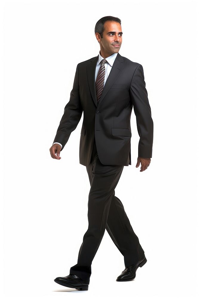 A latin business man walking tuxedo adult. AI generated Image by rawpixel.