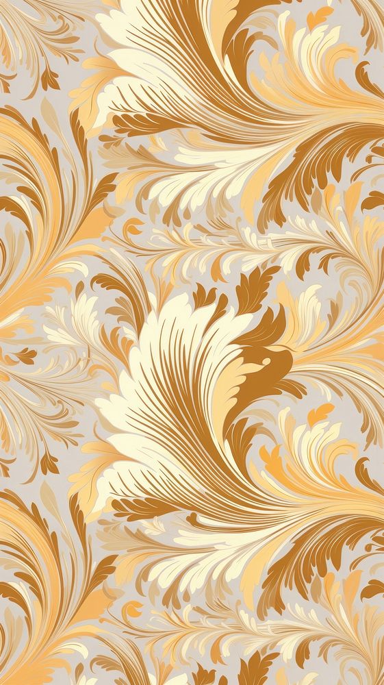 Vintage pattern muted gold backgrounds creativity wallpaper. AI generated Image by rawpixel.