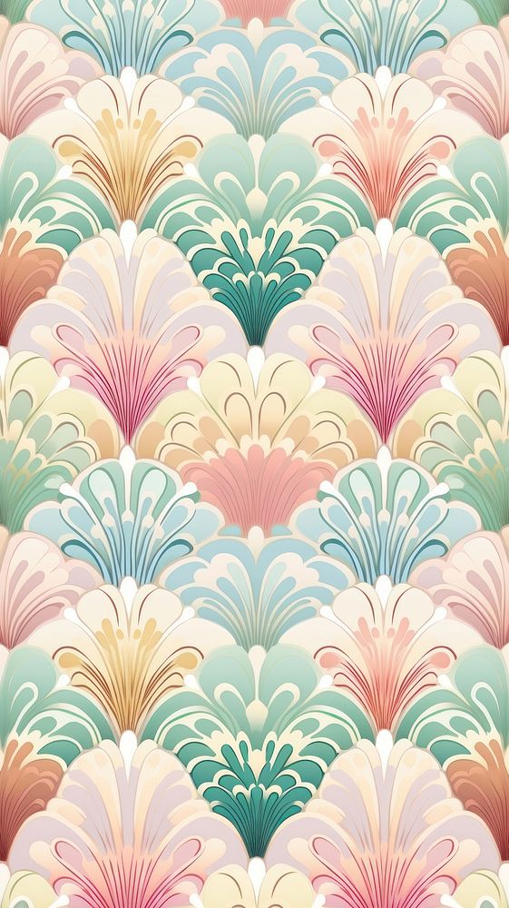 Vintage pattern muted pastel art backgrounds repetition