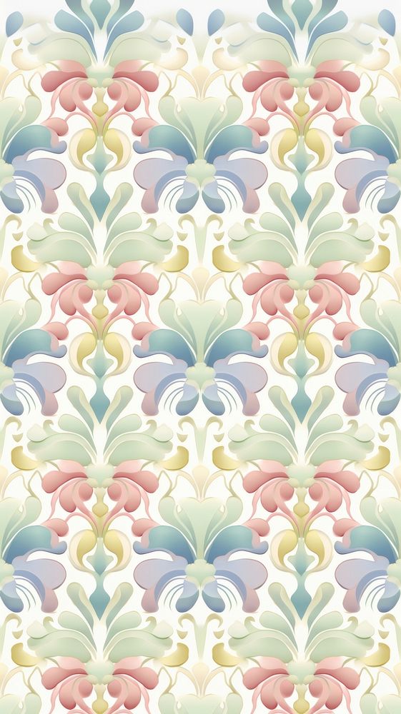Vintage pattern muted pastel art backgrounds repetition. AI generated Image by rawpixel.