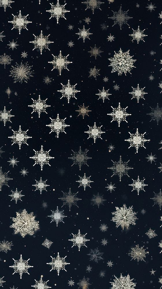 Christmas snowflake backgrounds pattern. AI generated Image by rawpixel.