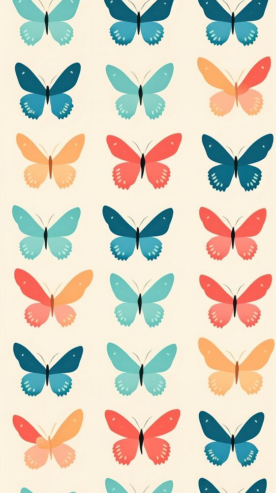 Butterfly pattern backgrounds invertebrate. AI generated Image by rawpixel.