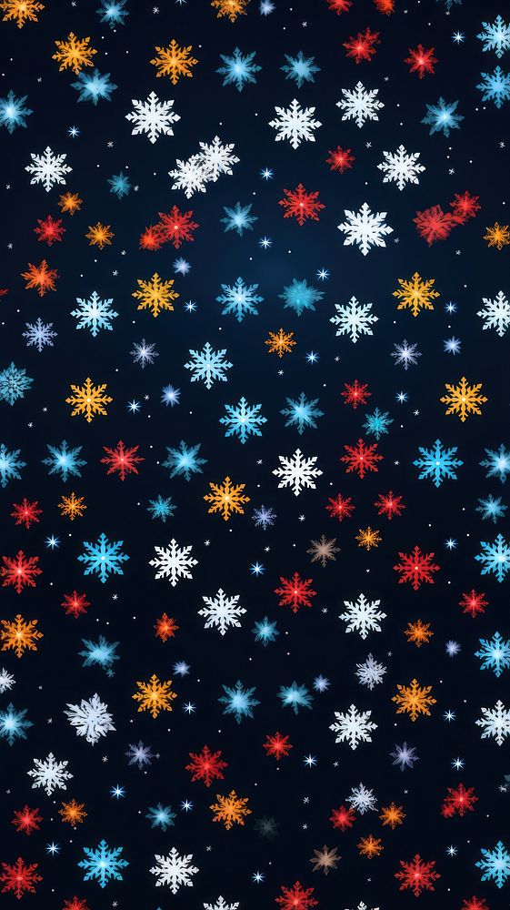 Christmas pattern snow backgrounds. AI generated Image by rawpixel.