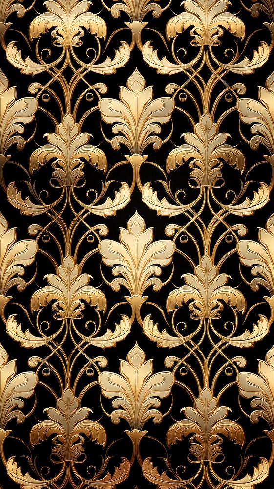 Gold vintage luxury pattern architecture backgrounds repetition. AI generated Image by rawpixel.