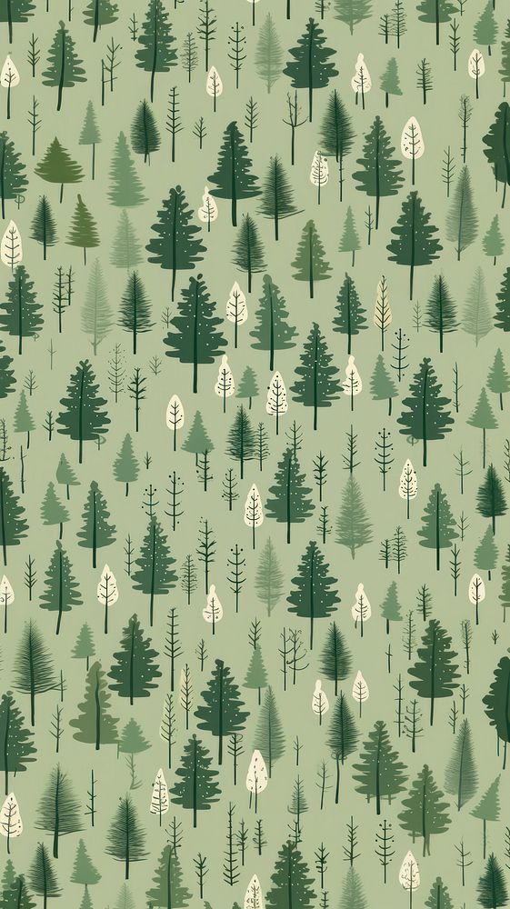 Green vintage tree pattern plant tranquility backgrounds. AI generated Image by rawpixel.