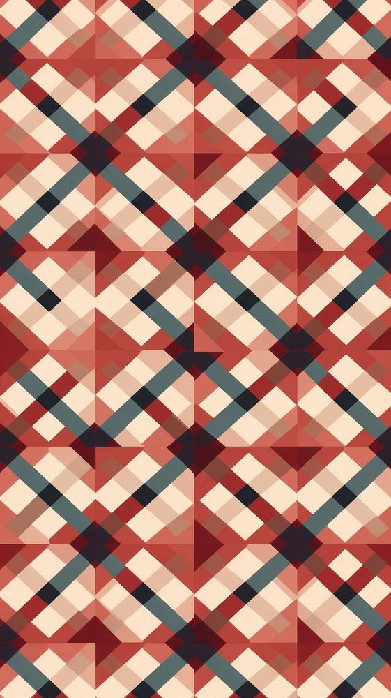 Red vintage square pattern architecture backgrounds repetition. AI generated Image by rawpixel.