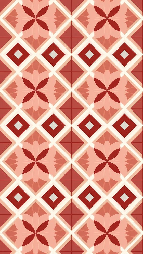 Red vintage square pattern backgrounds repetition abstract. AI generated Image by rawpixel.
