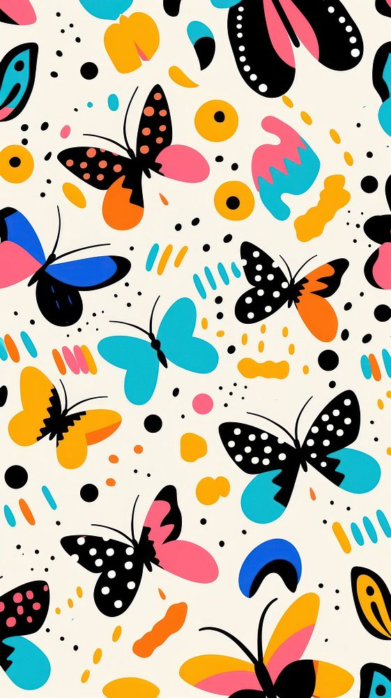 Butterfly pattern outdoors backgrounds. AI generated Image by rawpixel.