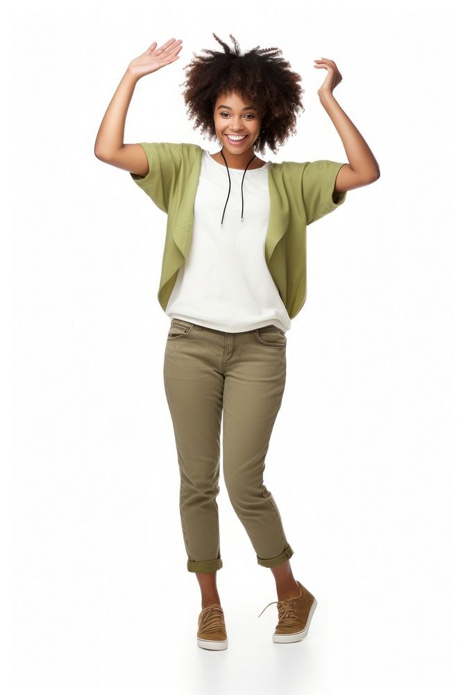 Cheerful sleeve adult khaki. AI generated Image by rawpixel.
