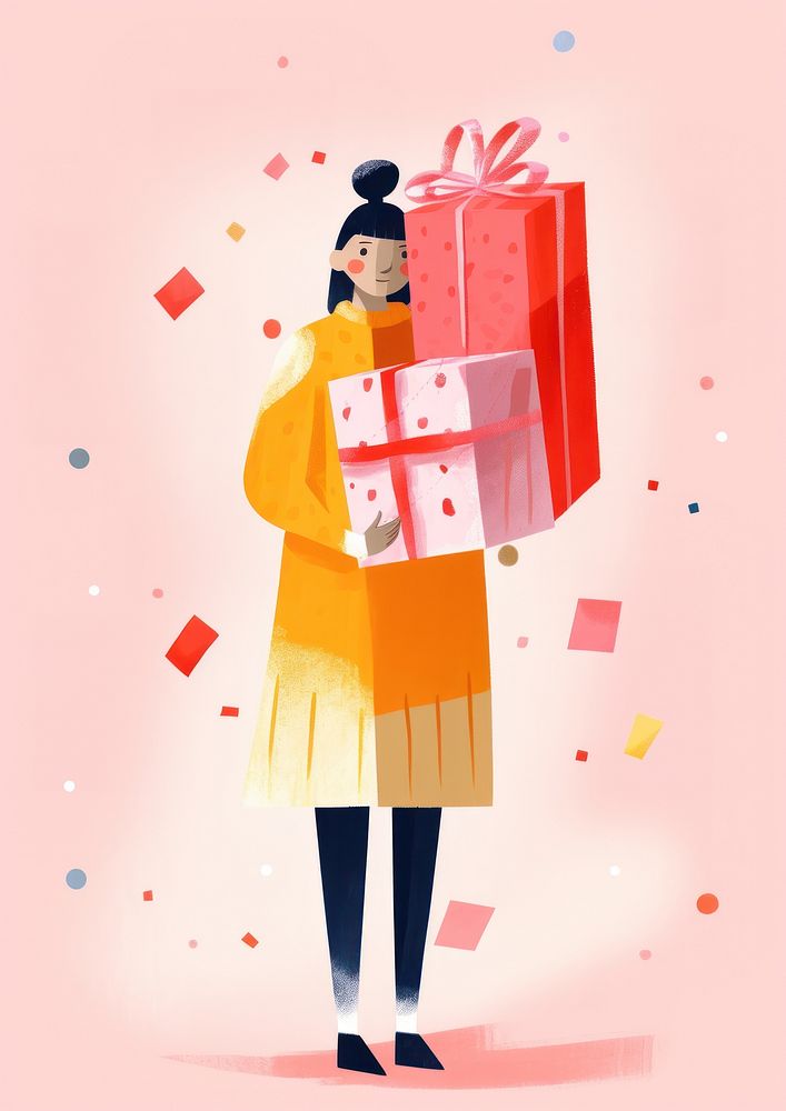 Adult woman gift art. AI generated Image by rawpixel.