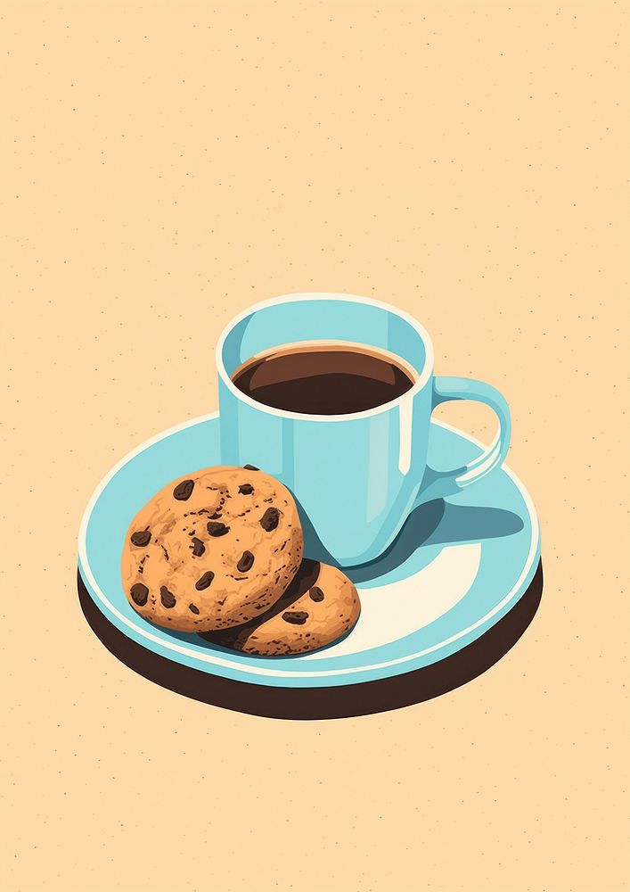 Cookie mug coffee drink. AI generated Image by rawpixel.