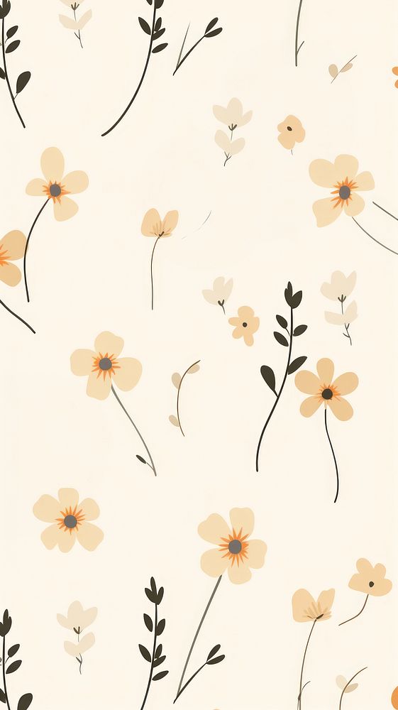 Flower pattern backgrounds wallpaper. AI | Free Photo Illustration