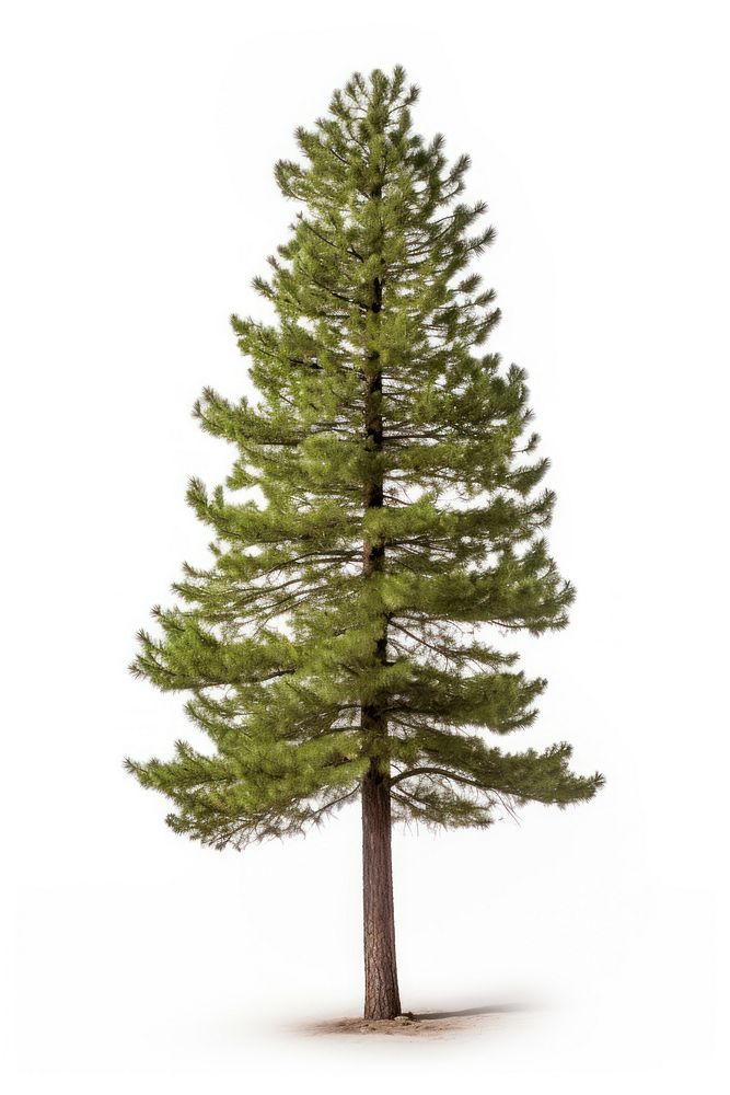 Sugar pine tree plant fir white background. AI generated Image by rawpixel.