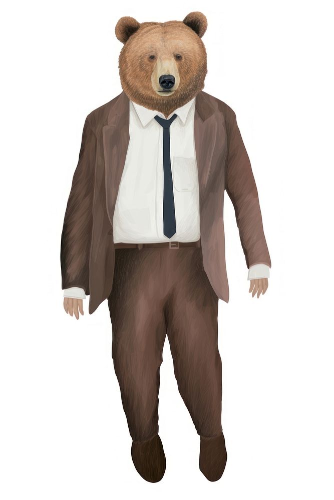 Bear businessman. AI generated Image by rawpixel.
