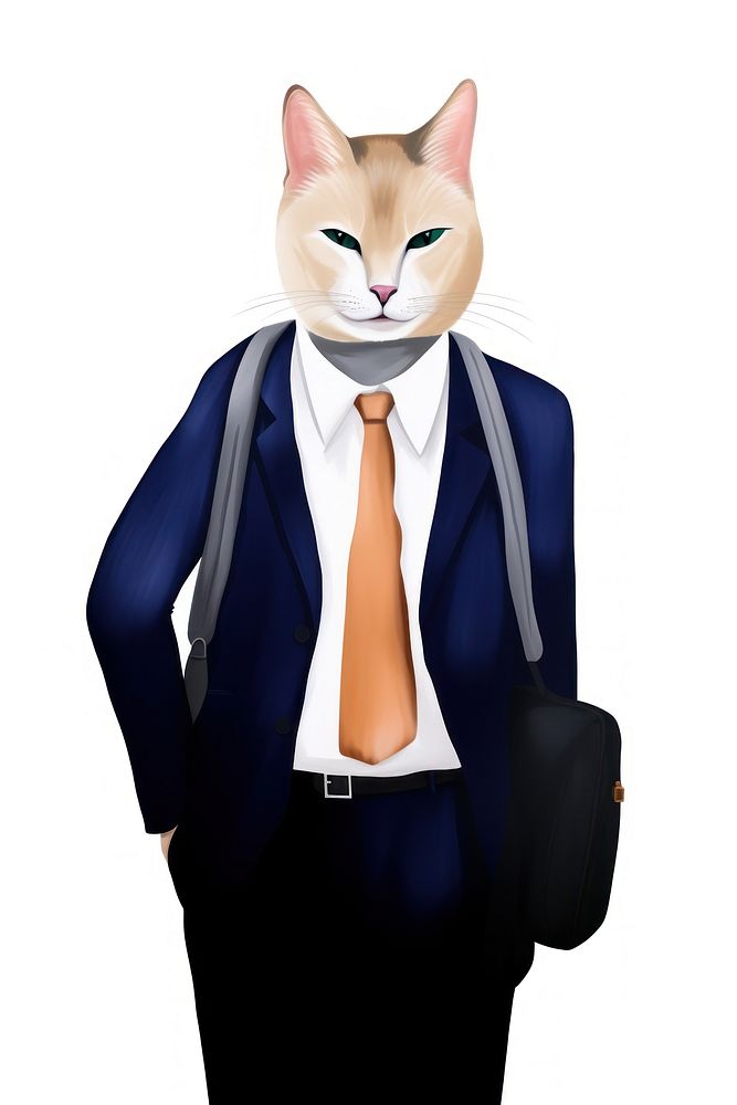 Cat businessman. AI generated Image by rawpixel.