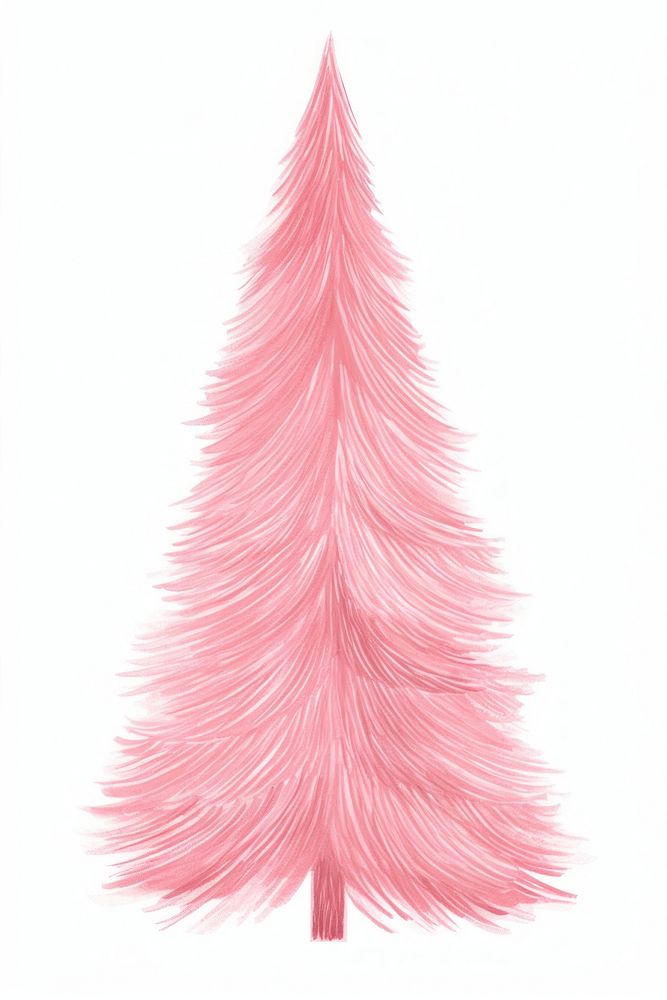 Christmas tree plant pink. AI generated Image by rawpixel.
