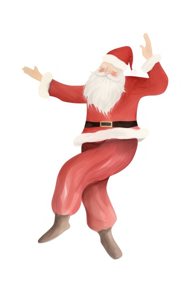 Santa dancing christmas adult red. AI generated Image by rawpixel.