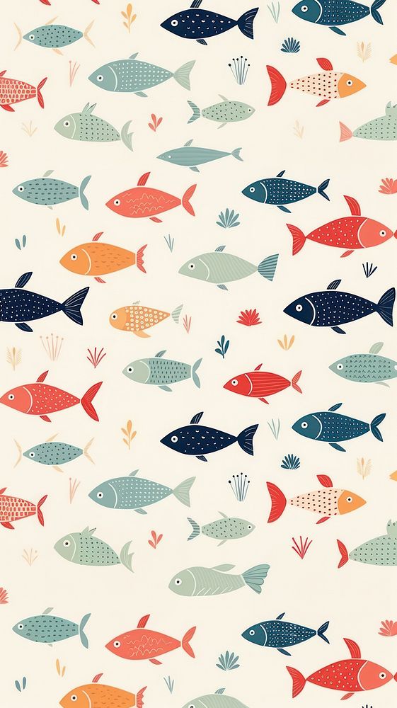 Fish pattern backgrounds animal. | Premium Photo Illustration - rawpixel