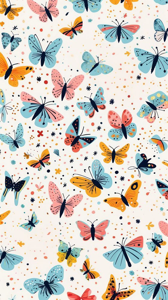 Butterfly pattern animal insect. AI generated Image by rawpixel.