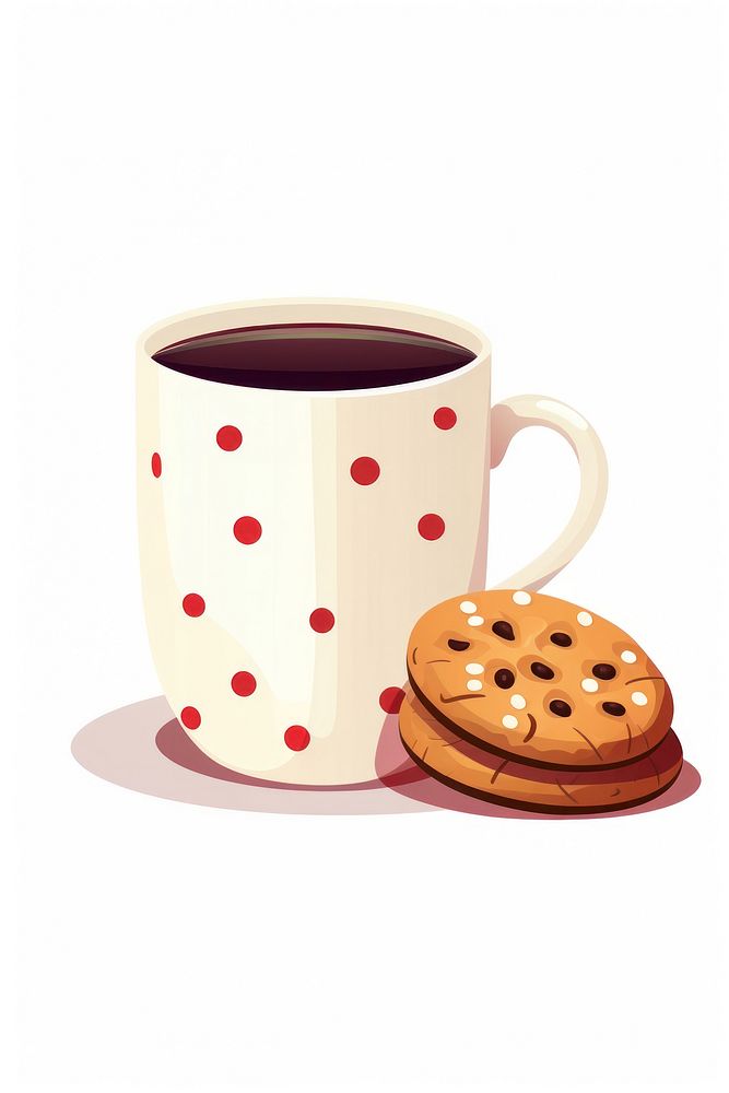 Mug coffee cookie drink. AI generated Image by rawpixel.