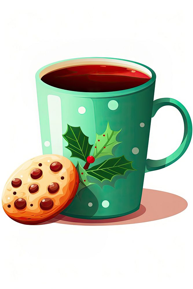 Mug cookie coffee drink. AI generated Image by rawpixel.