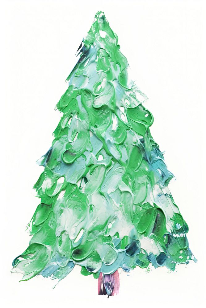 Christmas decoration drawing tree. AI generated Image by rawpixel.