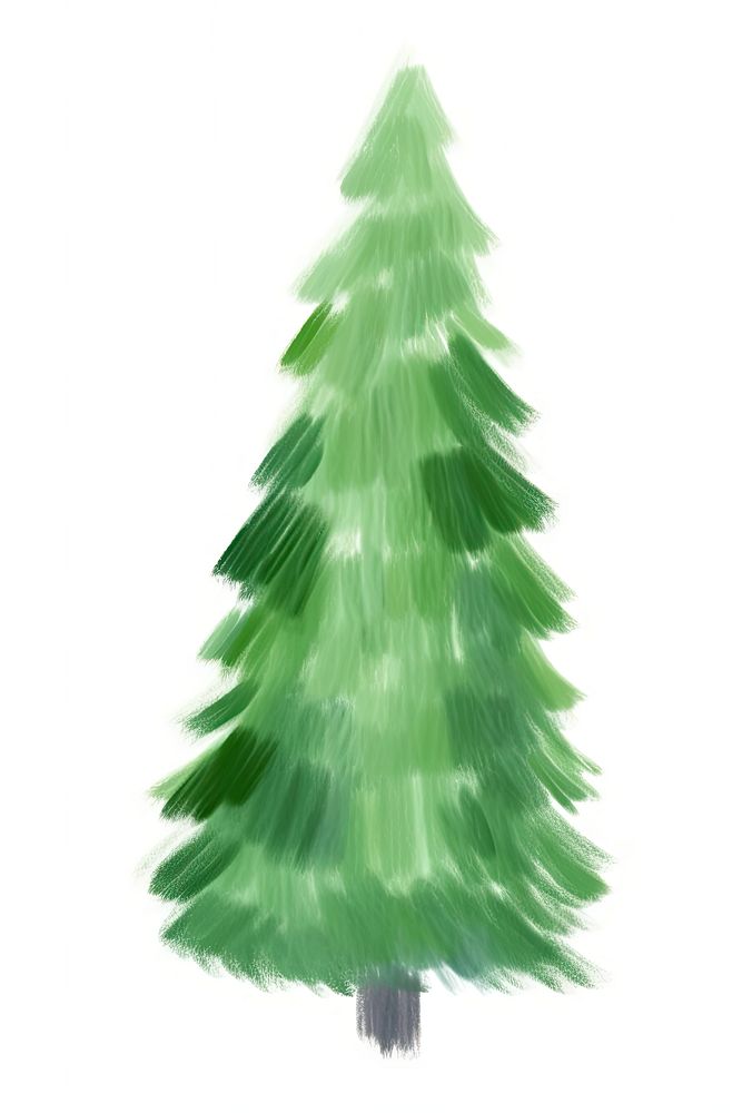 Flat design christmas tree drawing plant pine. AI generated Image by rawpixel.