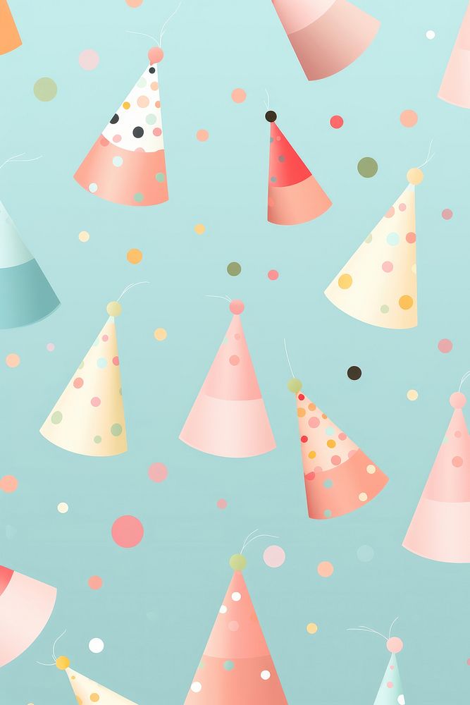 Party hats backgrounds celebration decoration. AI generated Image by rawpixel.