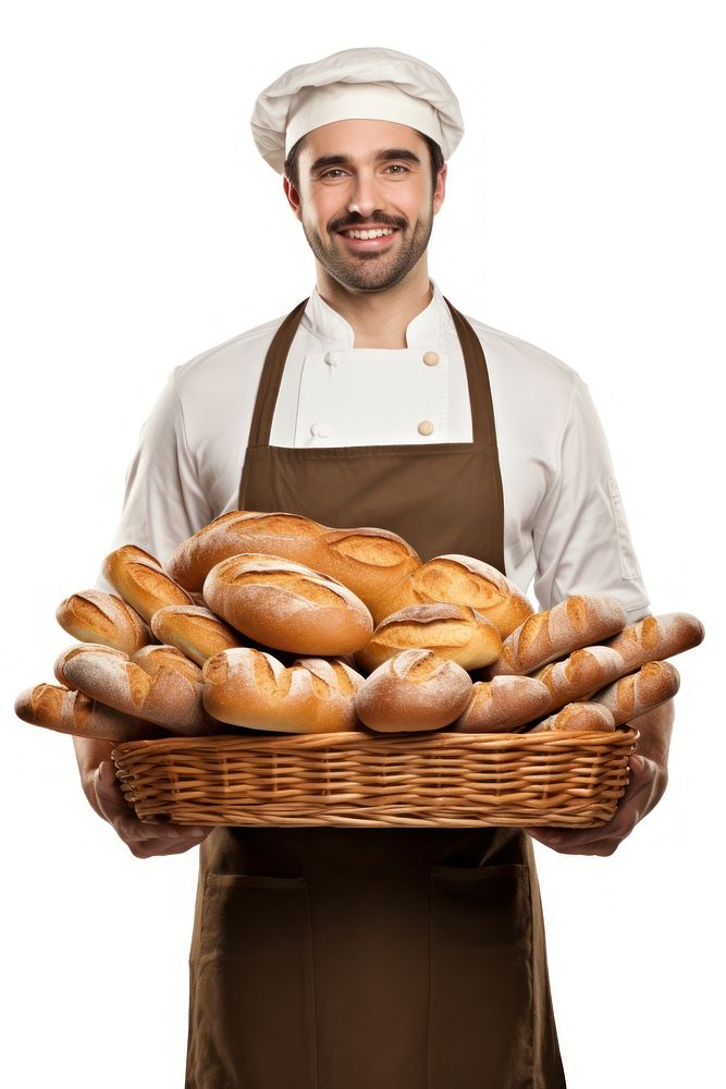 Bread baker adult food. AI generated Image by rawpixel.