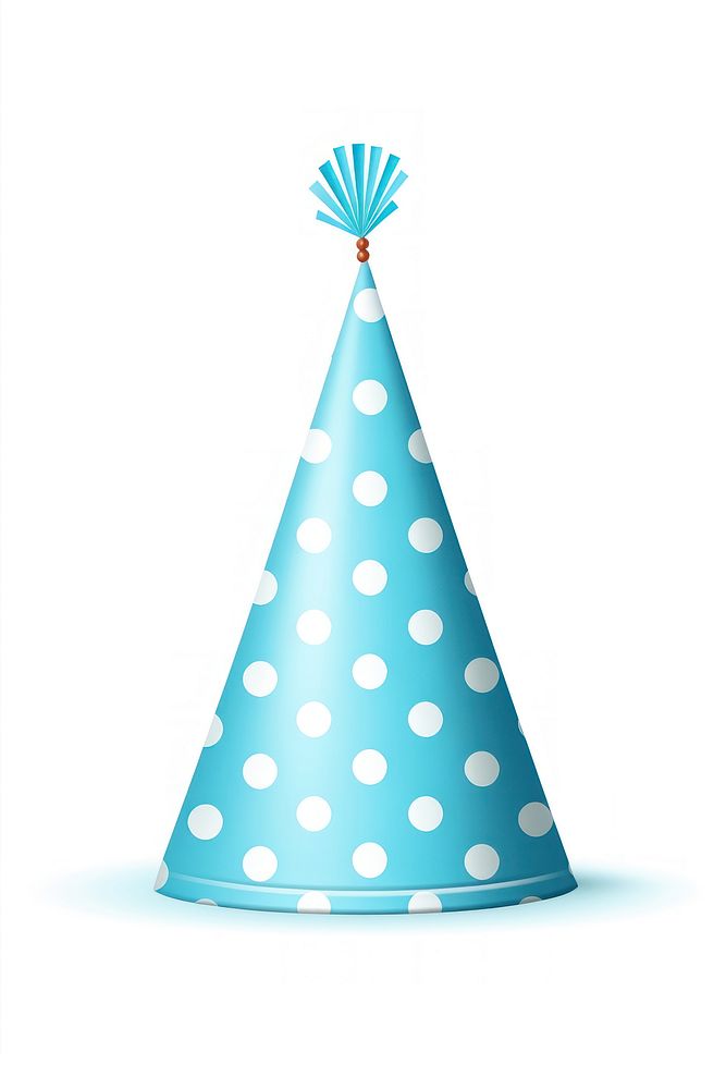 Party hat birthday blue white background. AI generated Image by rawpixel.